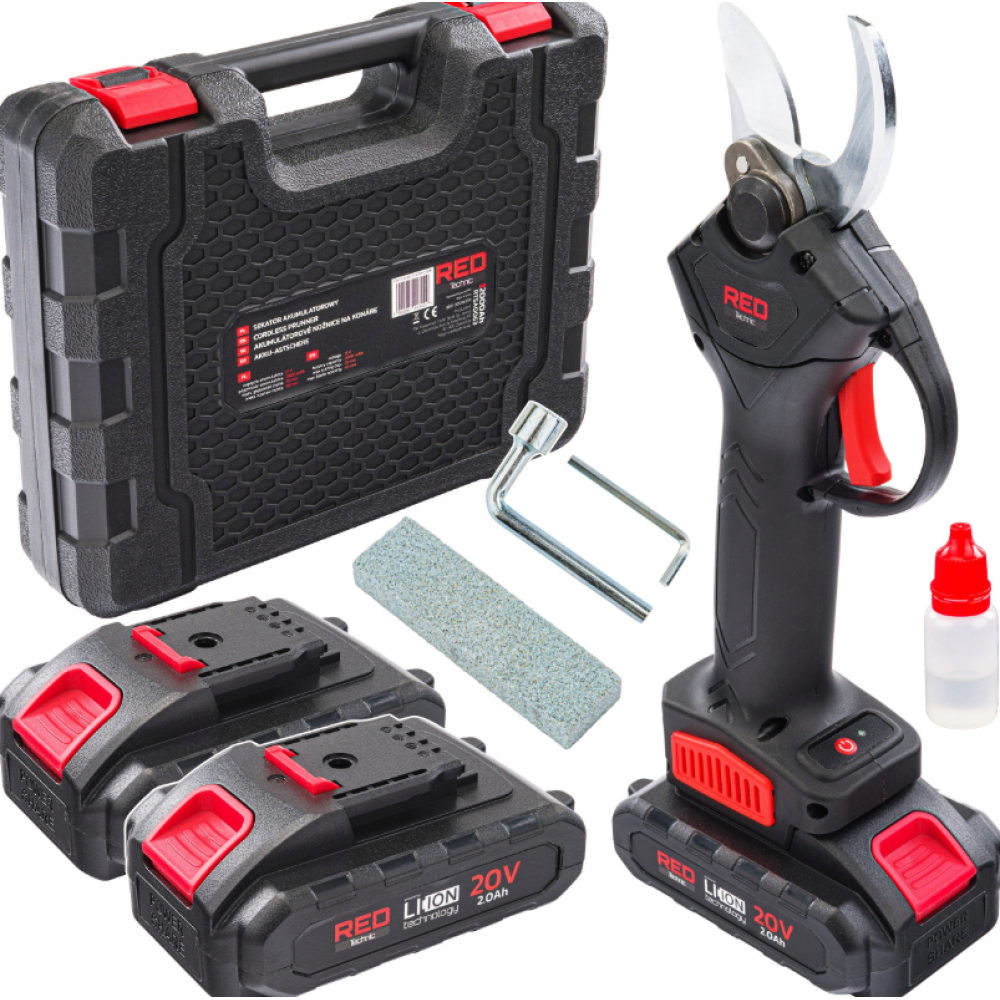 Секатор аккумуляторный RED TECHNIC RTSA-0063