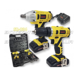 BOXER SR-034 Аккумуляторный набор: шуруповерт и ударный гайковерт 24,4 В