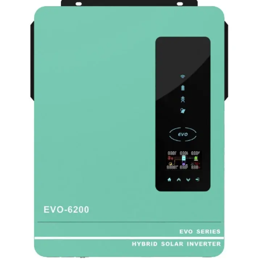 Гібридний інвертор Anern AN-SCI-EVO-6200, 48 В, 6200 Вт (безперебійник, UPS, ДБЖ)